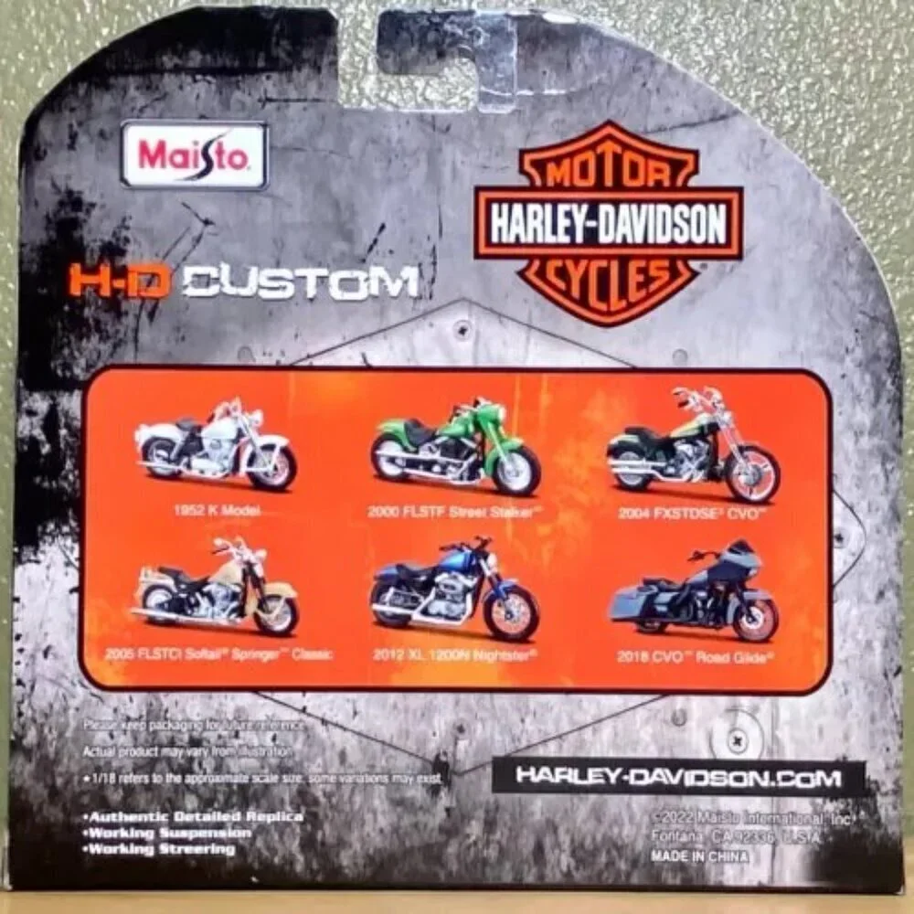 Harley‎ Davidson 2004 FXSTDSE CVO Maisto HD Custom Series 37 1:18 Model NIP 2022